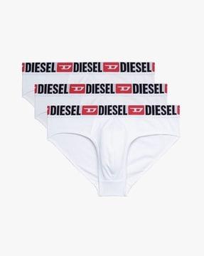 pack of 3 logo print briefs