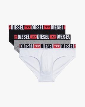 pack of 3 logo print briefs