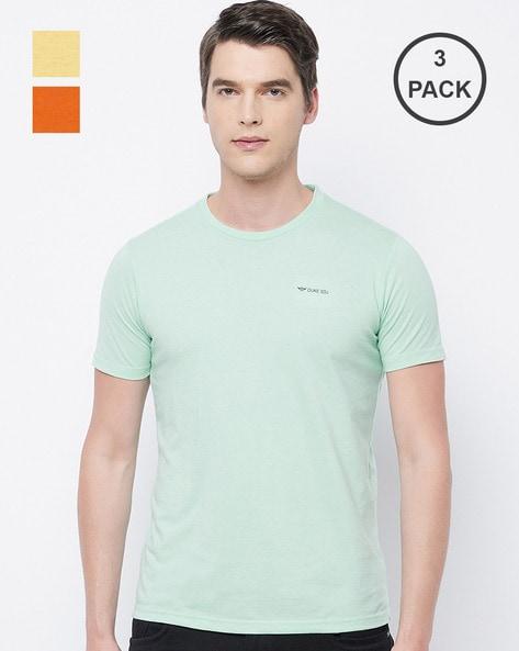 pack of 3 logo print crew-neck t-shirts