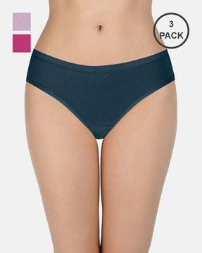 pack of 3 low-rise cotton bikini briefs