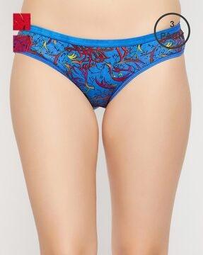 pack of 3 low-rise printed hipster panties