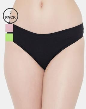 pack of 3 low-rise thong panties