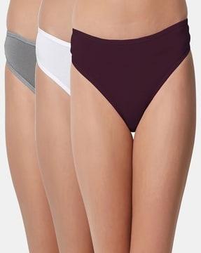 pack of 3 low-rise thongs