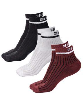 pack of 3 men ankle-length socks