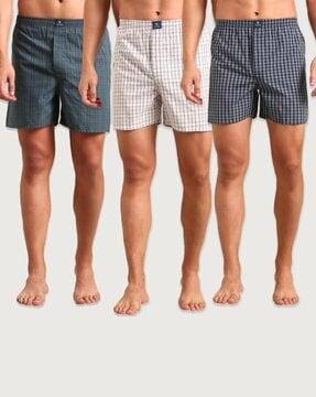 pack of 3 men boxers with elasticated waist