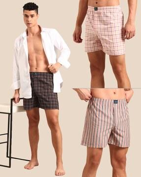 pack of 3 men boxers with elasticated waist