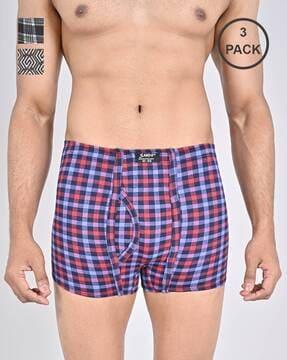 pack of 3 men printed trunks