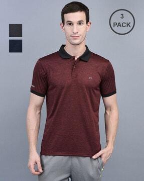 pack of 3 men regular fit polo t-shirt