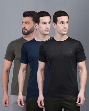 pack of 3 men regular fit round-neck t-shirts