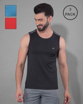 pack of 3 men regular fit round-neck t-shirts