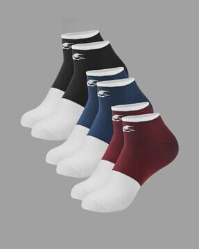 pack of 3 men ribbed ankle-length socks