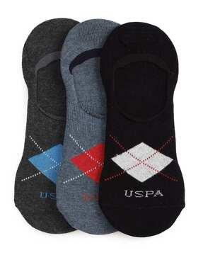 pack of 3 men silicone grip no-show everyday socks