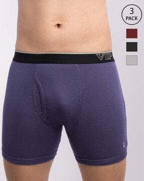 pack of 3 men trunks with elasticated waist