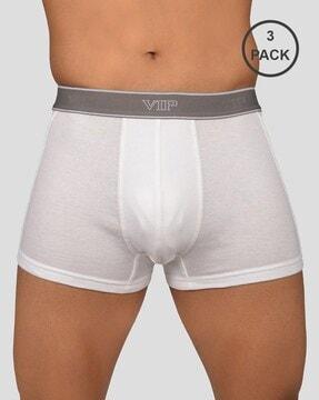 pack of 3 men trunks with elasticated waist