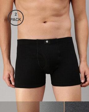 pack of 3 men trunks with elasticated waistband