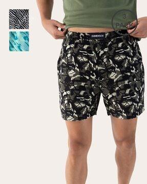 pack of 3 micro print boxers