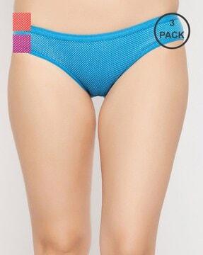 pack of 3 micro print hipster panties