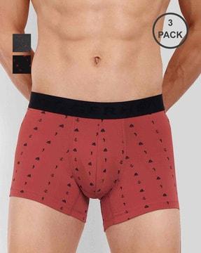 pack of 3 micro-print trunks