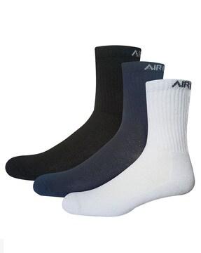 pack of 3 mid-calf length everyday socks