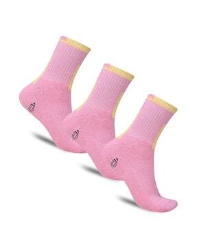 pack of 3 mid-calf length liners socks