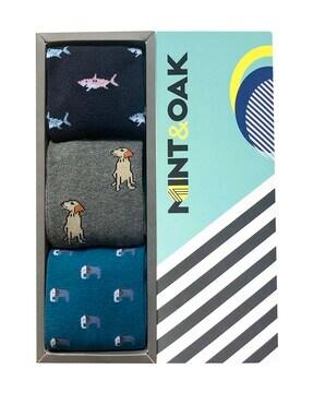 pack of 3 mid-calf length socks