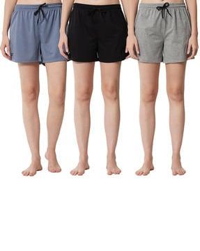 pack of 3 mid-rise shorts