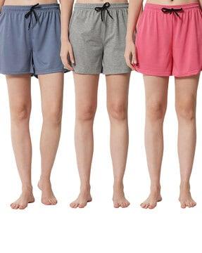 pack of 3 mid-rise shorts