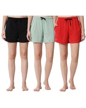 pack of 3 mid-rise shorts