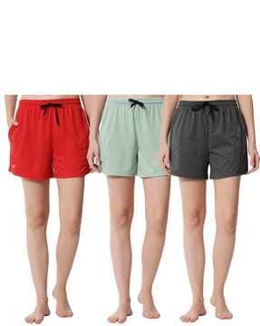 pack of 3 mid-rise shorts