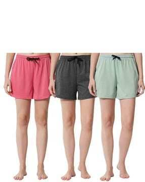 pack of 3 mid-rise shorts