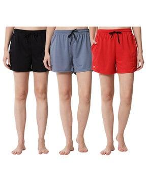 pack of 3 mid-rise shorts