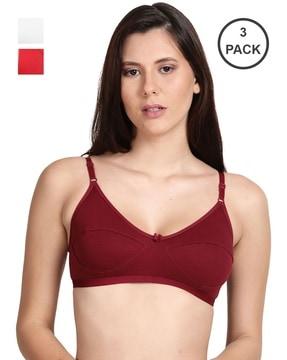 pack of 3 non-padded bras