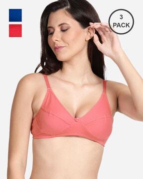 pack of 3 non-padded t-shirt bras