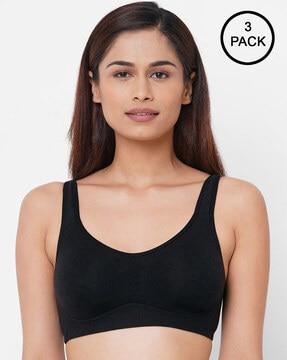 pack of 3 non-wired full-coverage t-shirt bras