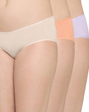 pack of 3 panties with elasticated waist