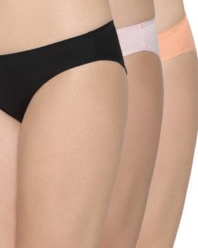 pack of 3 panties with elasticated waist