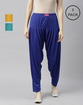 pack of 3 patiala pant with elasticated waist