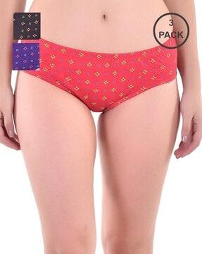 pack of 3 polka-dot panties