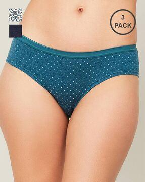 pack of 3 polka-dot panties