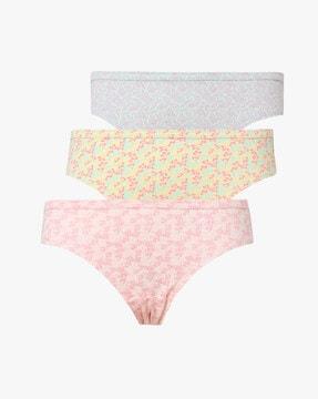 pack of 3 printed bikini panties