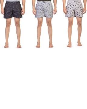 pack of 3 printed boxers