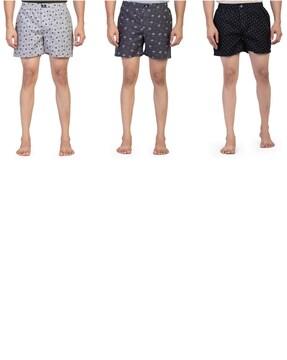 pack of 3 printed boxers