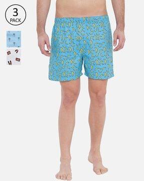 pack of 3 printed boxers