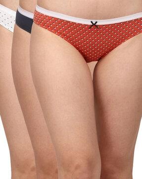 pack of 3 printed brief panties