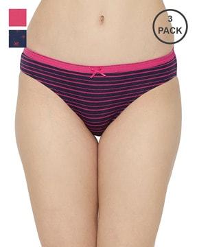 pack of 3 printed brief panties