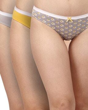 pack of 3 printed brief panties