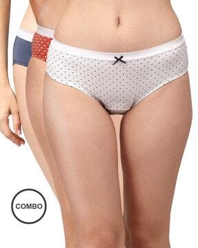 pack of 3 printed hipster panties