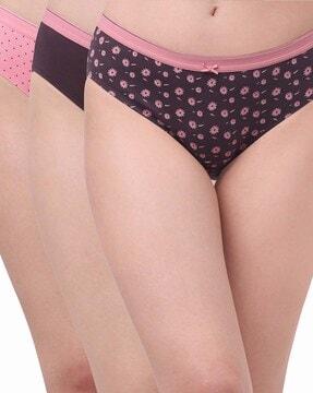 pack of 3 printed hipster panties