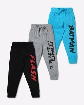 pack of 3 printed joggers