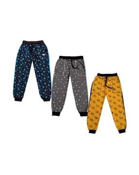 pack of 3 printed joggers